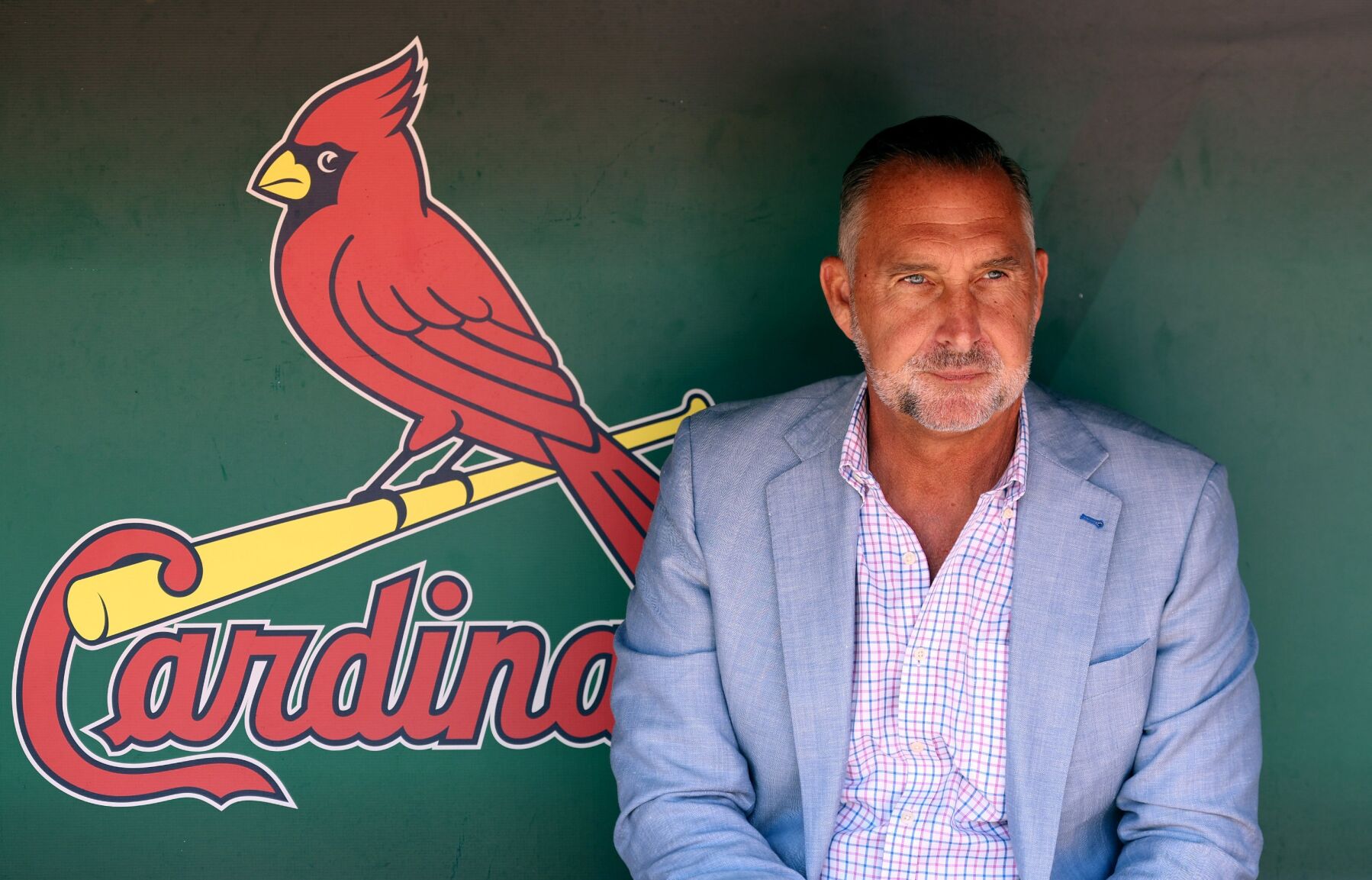 John Mozeliak in dugout